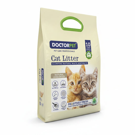 Doctor Pet Cat Litter Unscented Tela Bag Colored Granules 10L