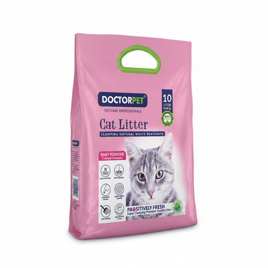 Doctor Pet Cat Litter Baby Powder Tela Bag Colored Granules 10L