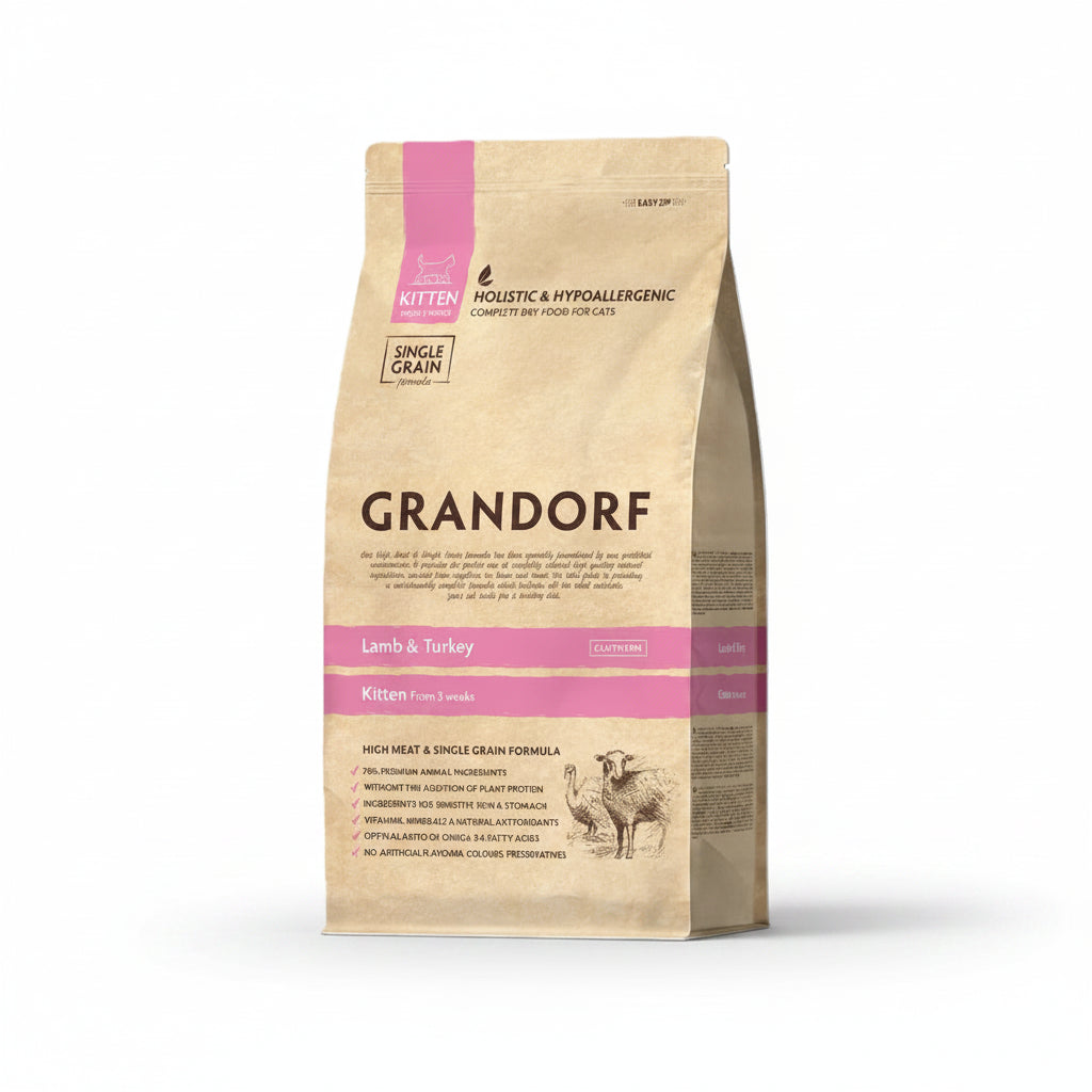 Grandorf - Cat - Lamb & Turkey - Kitten - 8 Kg