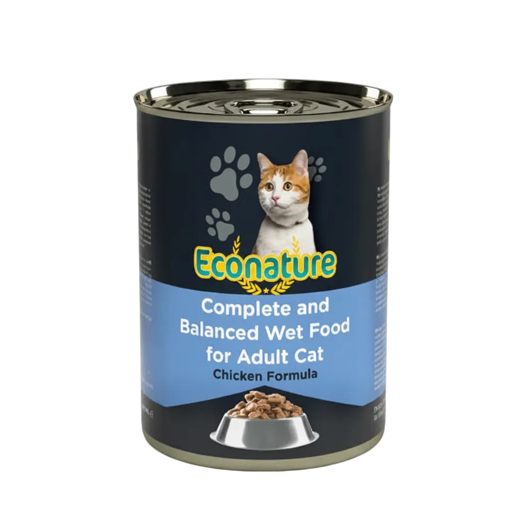 Econature adult cat chicken (CHUNK)wet food 400g