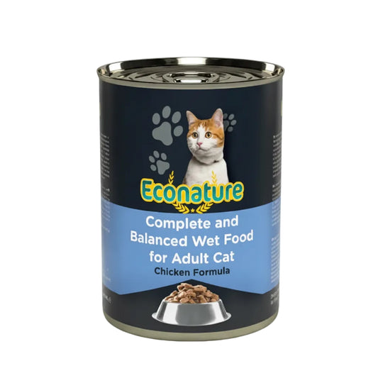 Econature adult cat chicken (CHUNK)wet food 400g