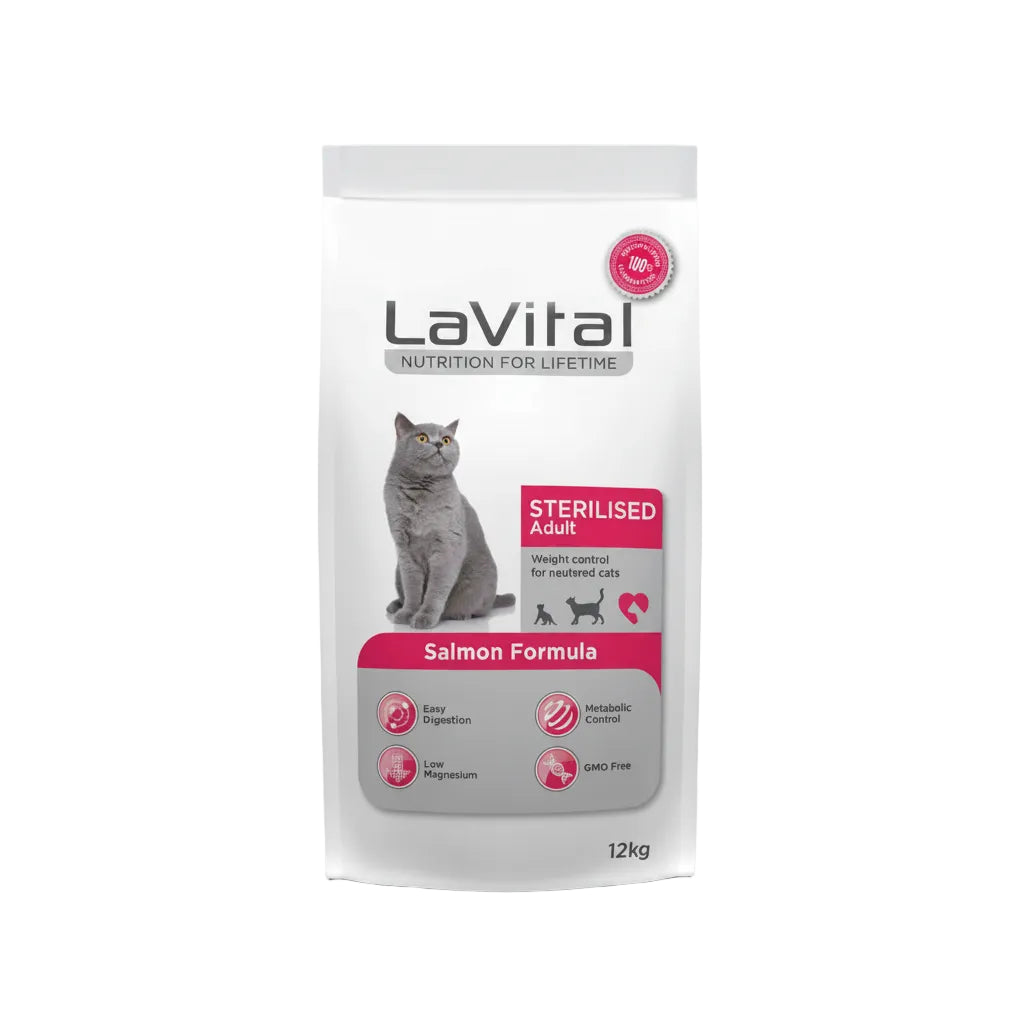 Lavital cat sterilised salmon for cat 12kg