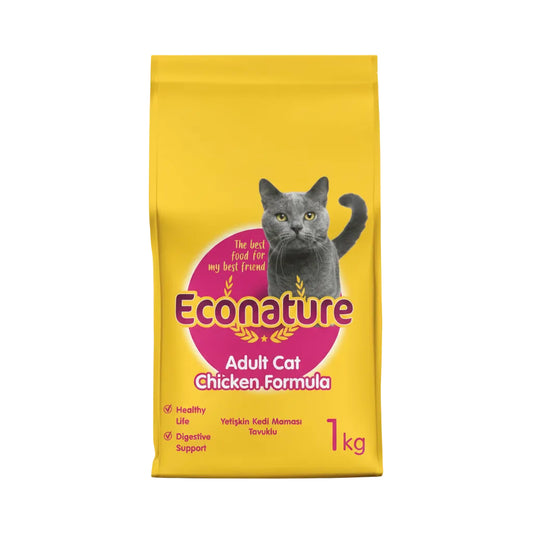 Econature yellow adult cat chicken 1kg