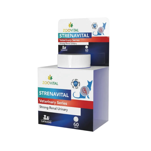 ZOOVITAL STRENAVITAL STRONG RENAL Urinary cat  dog ,60TABLET