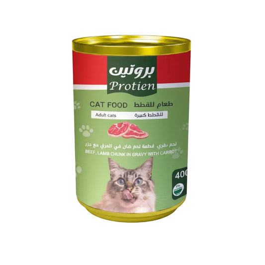Protien Adult Cat Beef With lamb Chunk In Gravy 400 Gr