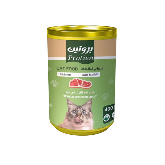 Protien Adult Cat Venison Chunk In Gravy 400 Gr