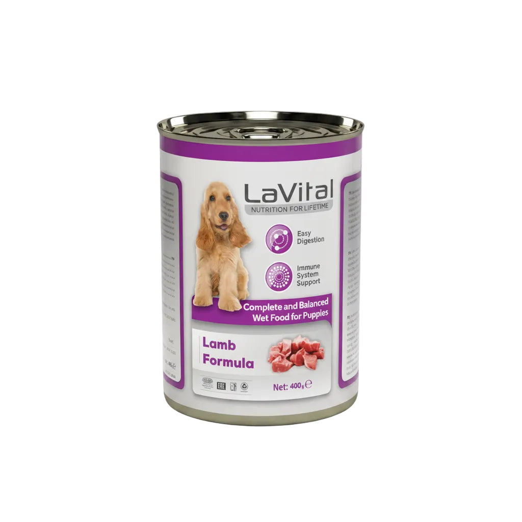 Lavital Puppy dog food Lamb pate4  400g
