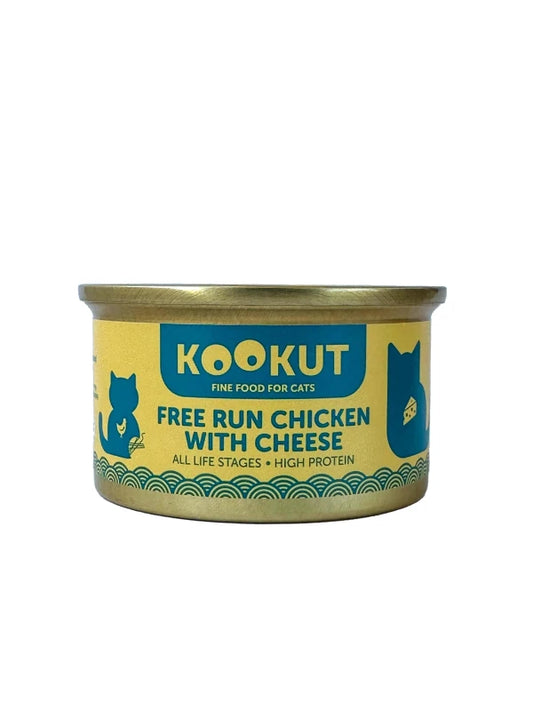 kookut Free Run Chicken with Cheese Wet Food For All Ages 70g