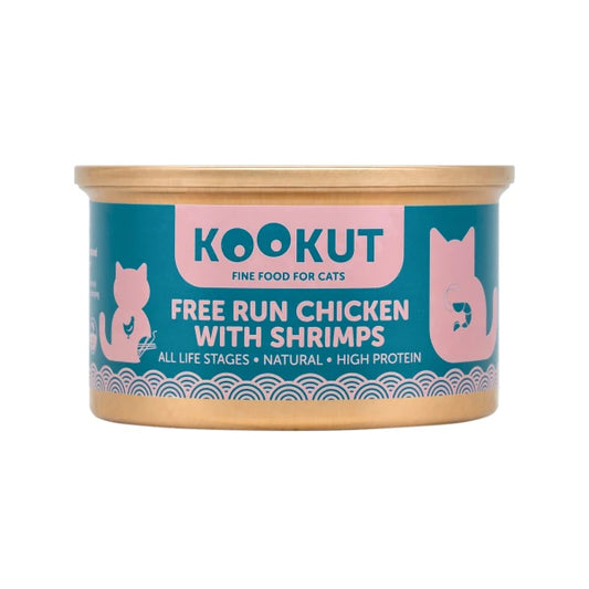 Kookut Cat Free Run Chicken & Shrimps70g