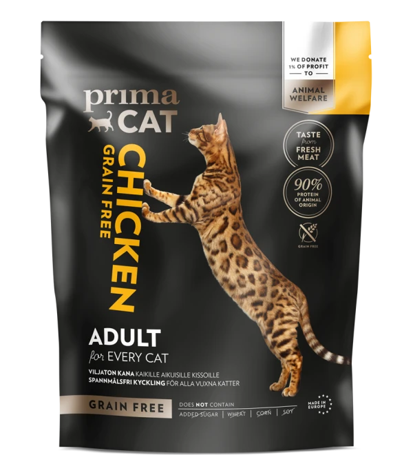 Primacat grain Free with Chicken Adult Cat Dry Food 4Kg