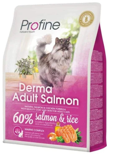 Profine Derma Salmon & Rice Adult Cat Dry Food 2Kg