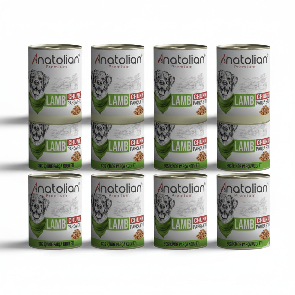 Anatolian Premium With Lamb Dog Wet Food For Adult Dogs chunk 400 grm(12 Pcs Set) -8684646785655