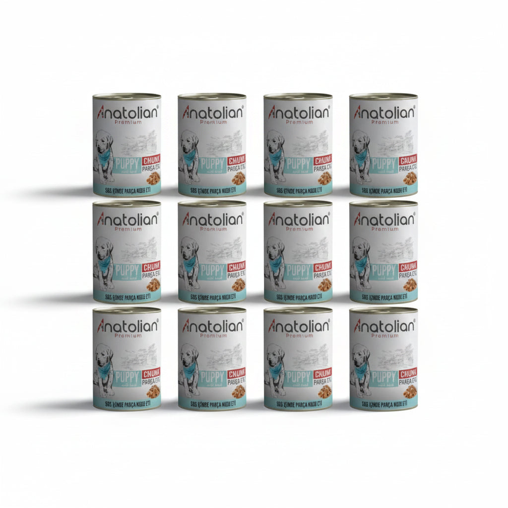 Anatolian Premium With Lamb Dog Food For Puppies chunk 400grm(12 pcs Set)-8684646785648