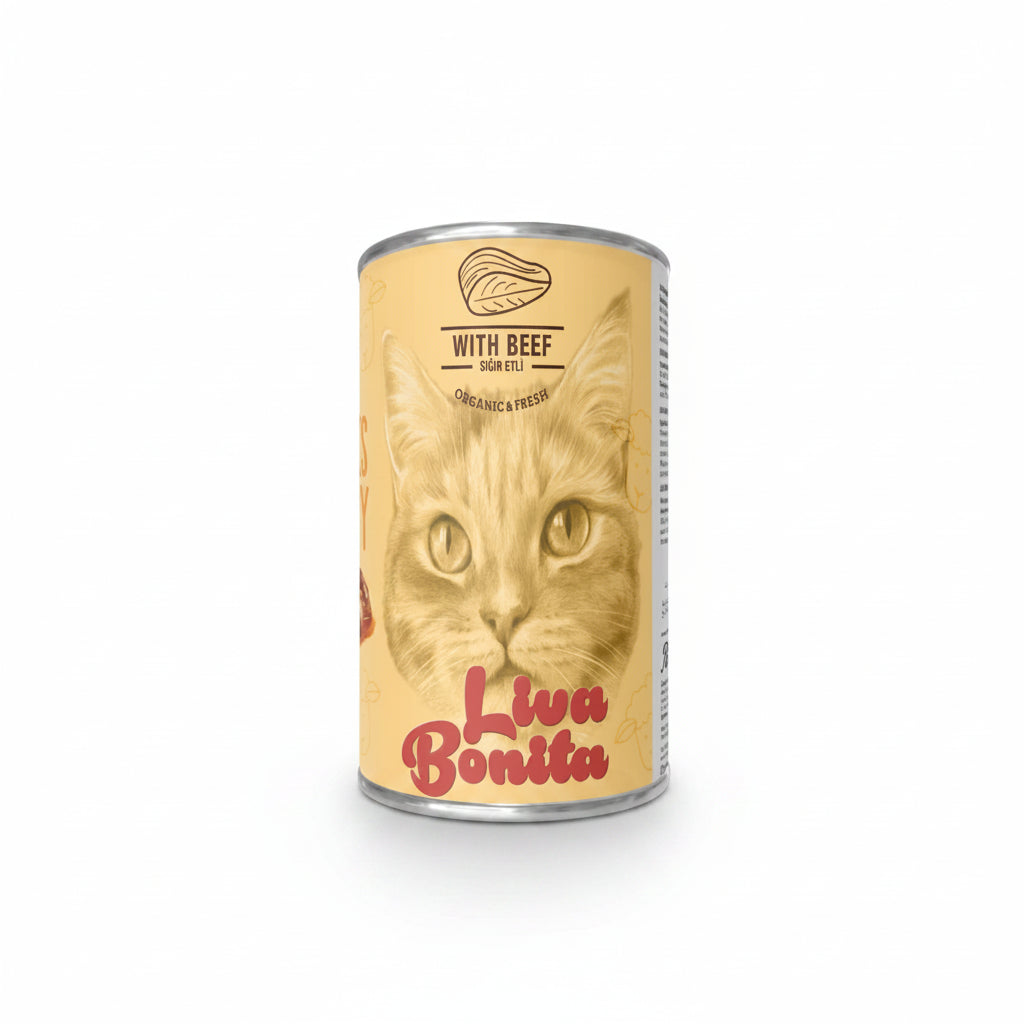 LIVA BONITA ADULT CAT BEEF CHUNK IN GRAVY 400 GR