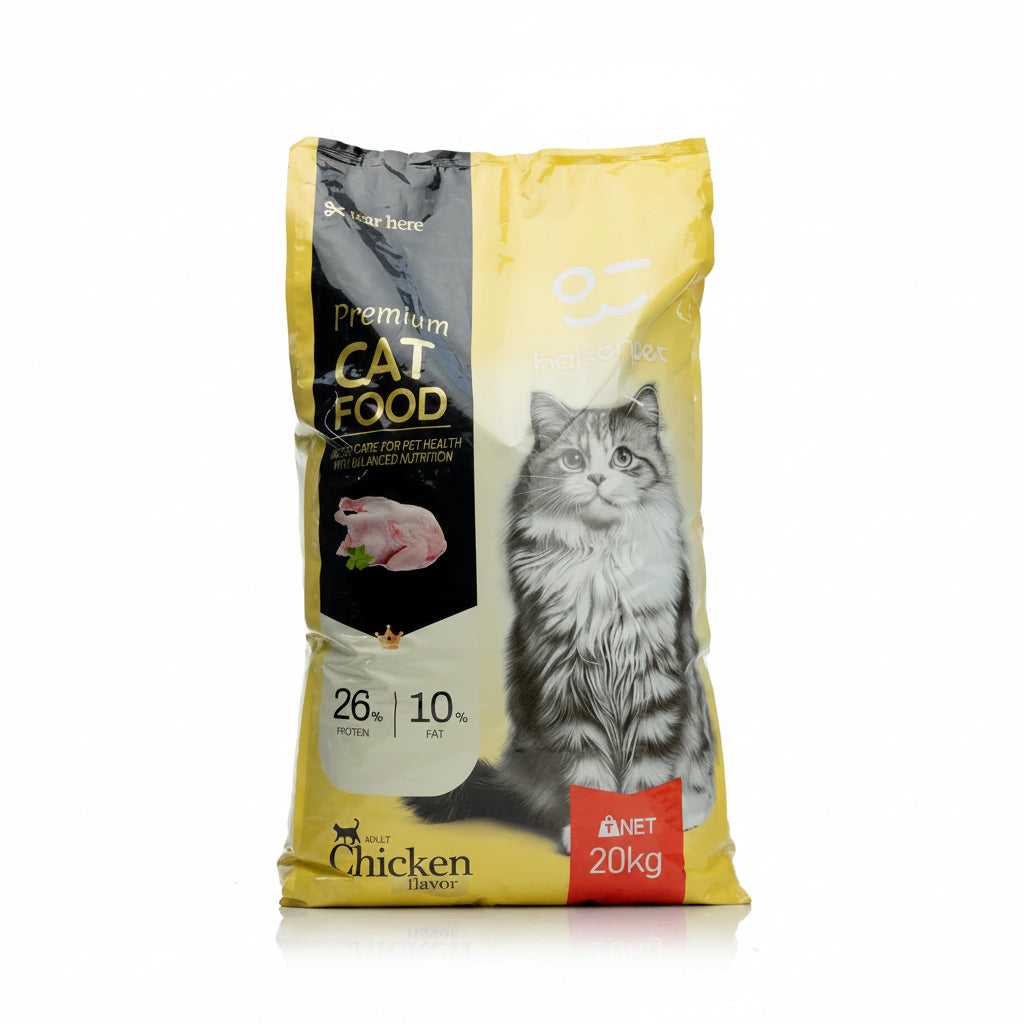 Haisenpet-Premium Cat Dry Food 20 Kg(Chicken Flavor)