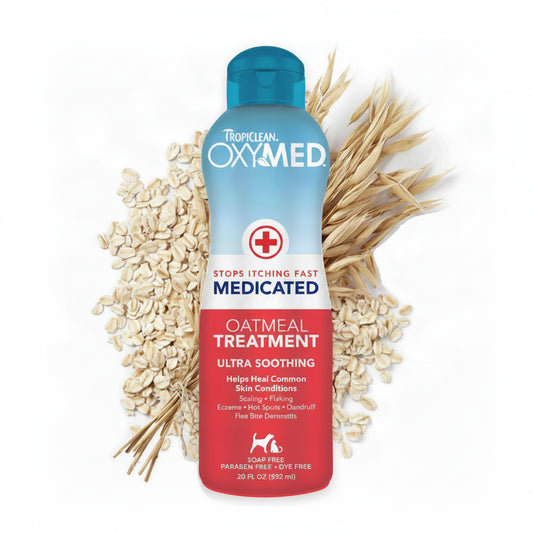 TropiClean OxyMed Medicated Anti-Itch Treatment Rinse for Pets