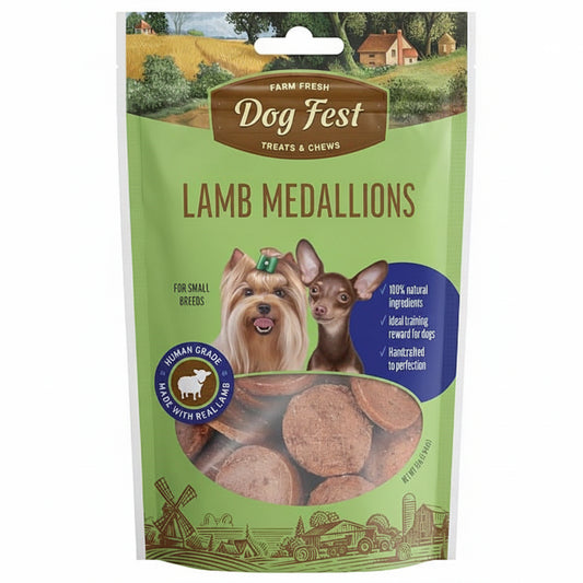 Lamb medallions (55g) for Dogs (Small  Breed)