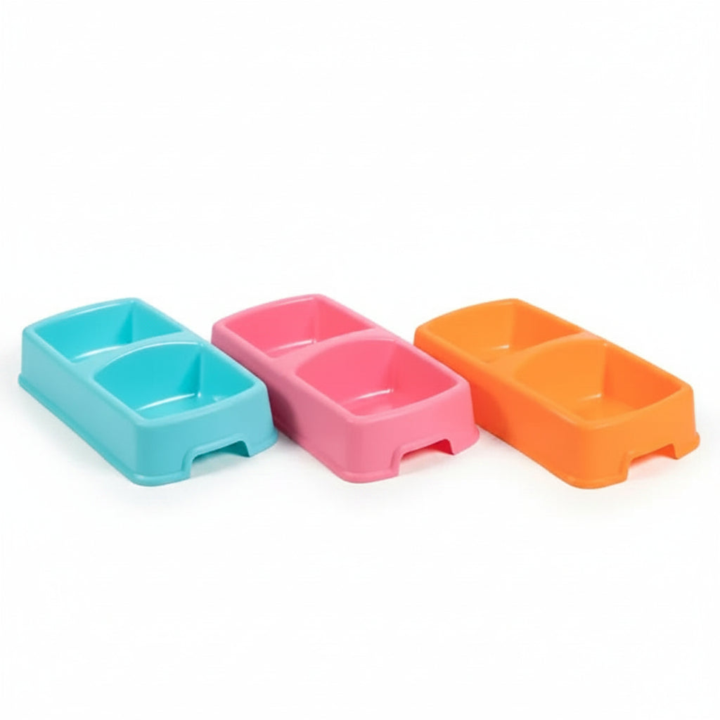 Petco Plastic double bowl Large