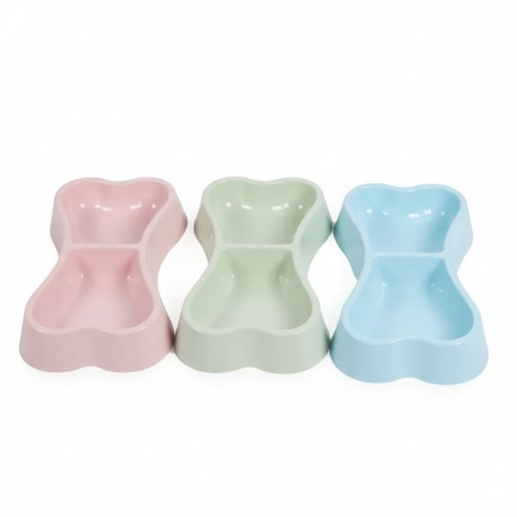 Petco Bone Shape Double Bowl
