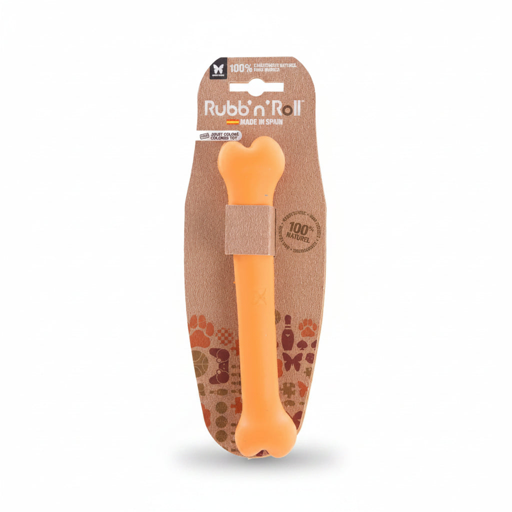 Rubb'n'Roll Bone Toy (orange)