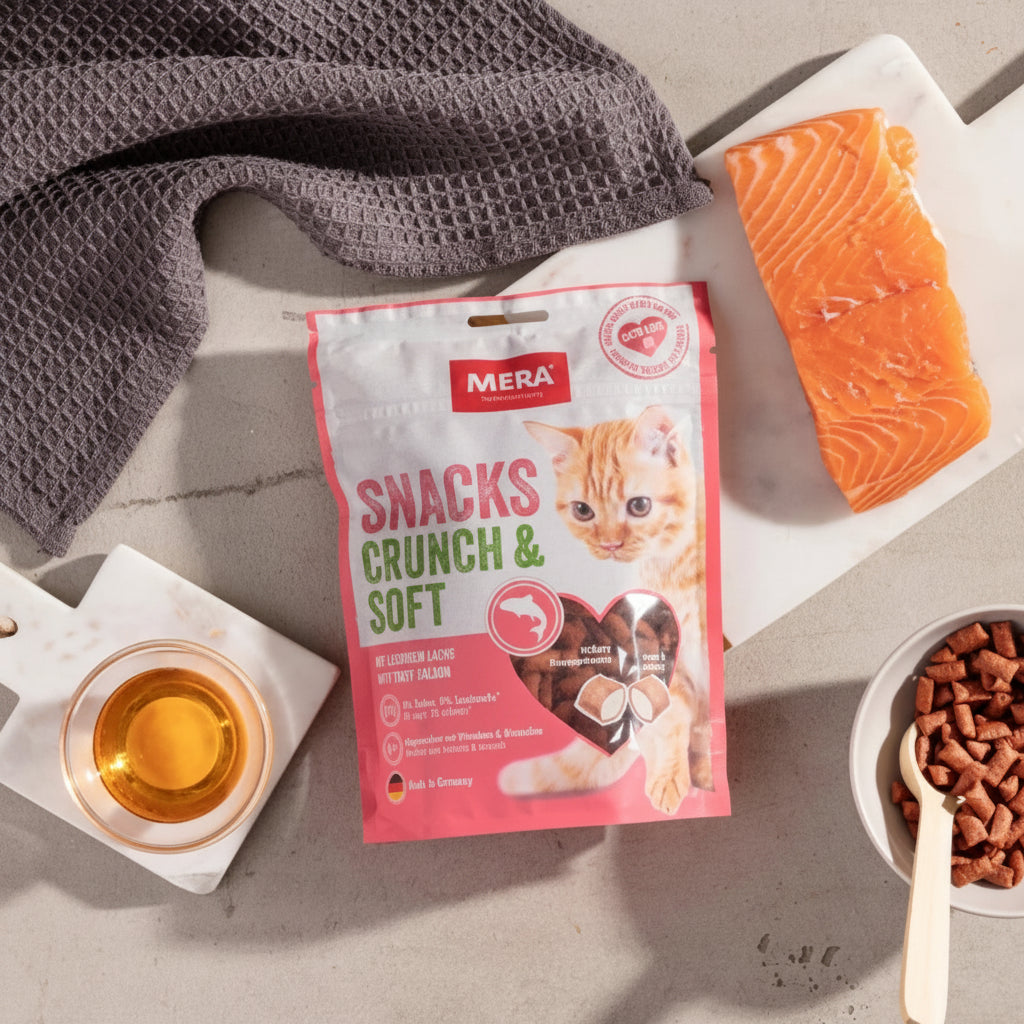 Mera Crunch & Soft Cat Treats Salmon