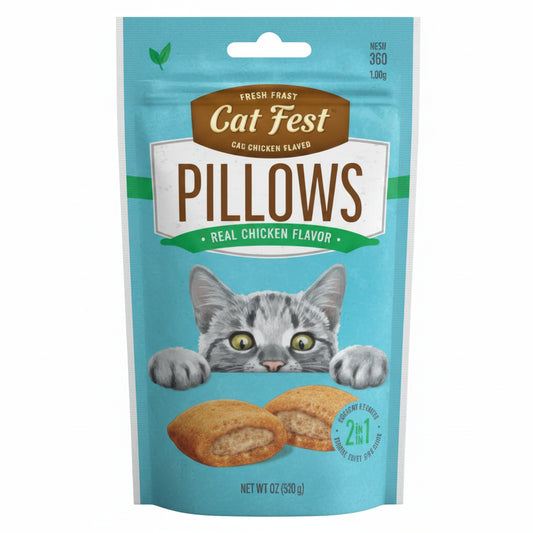Pillows with chicken crème (30g) for Cats