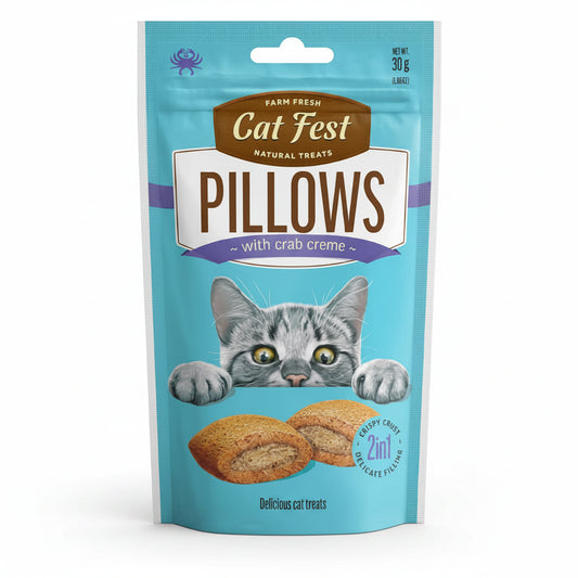 Pillows with crab crème (30g) for Cats