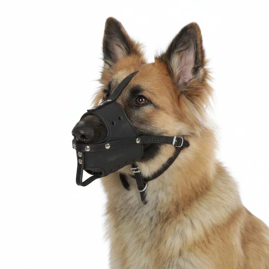 Kerbl Leather Muzzle (basket depth 11.5 cm - 38 c)