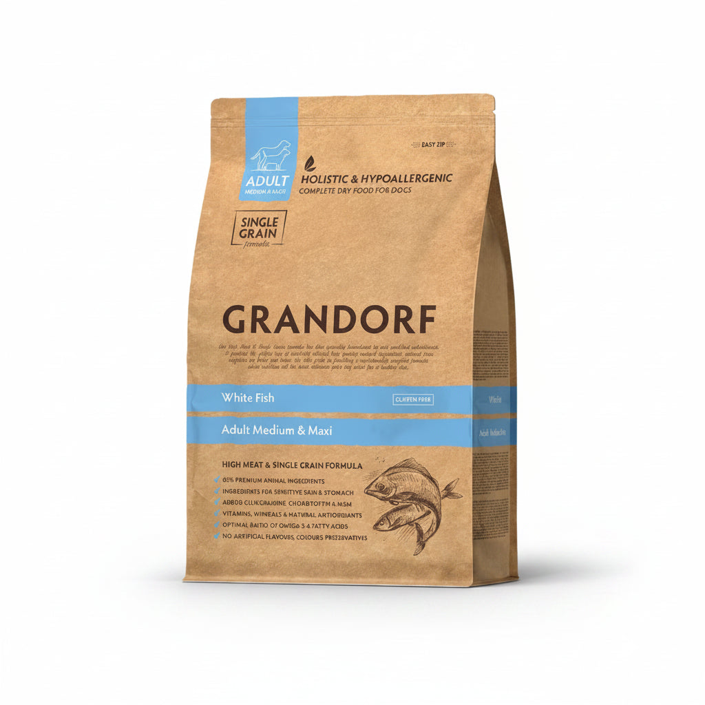 Grandorf -White Fish  Adult Medium&Maxi Breeds Dog 3kg