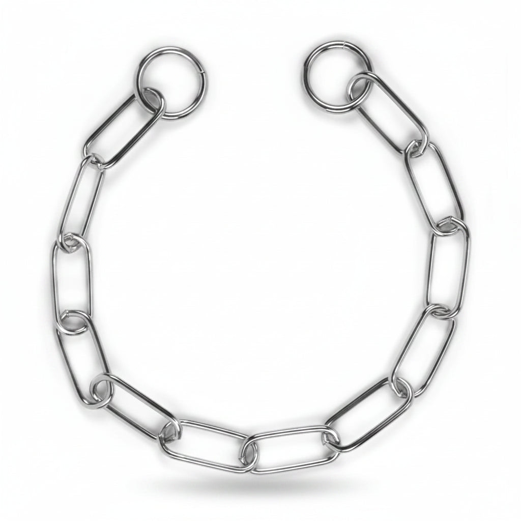chain collar with long links (3mm x 50cm)