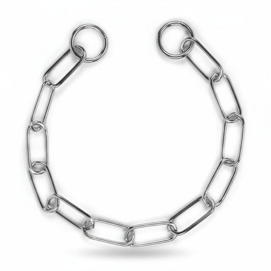 chain collar with long links (3mm x 50cm)