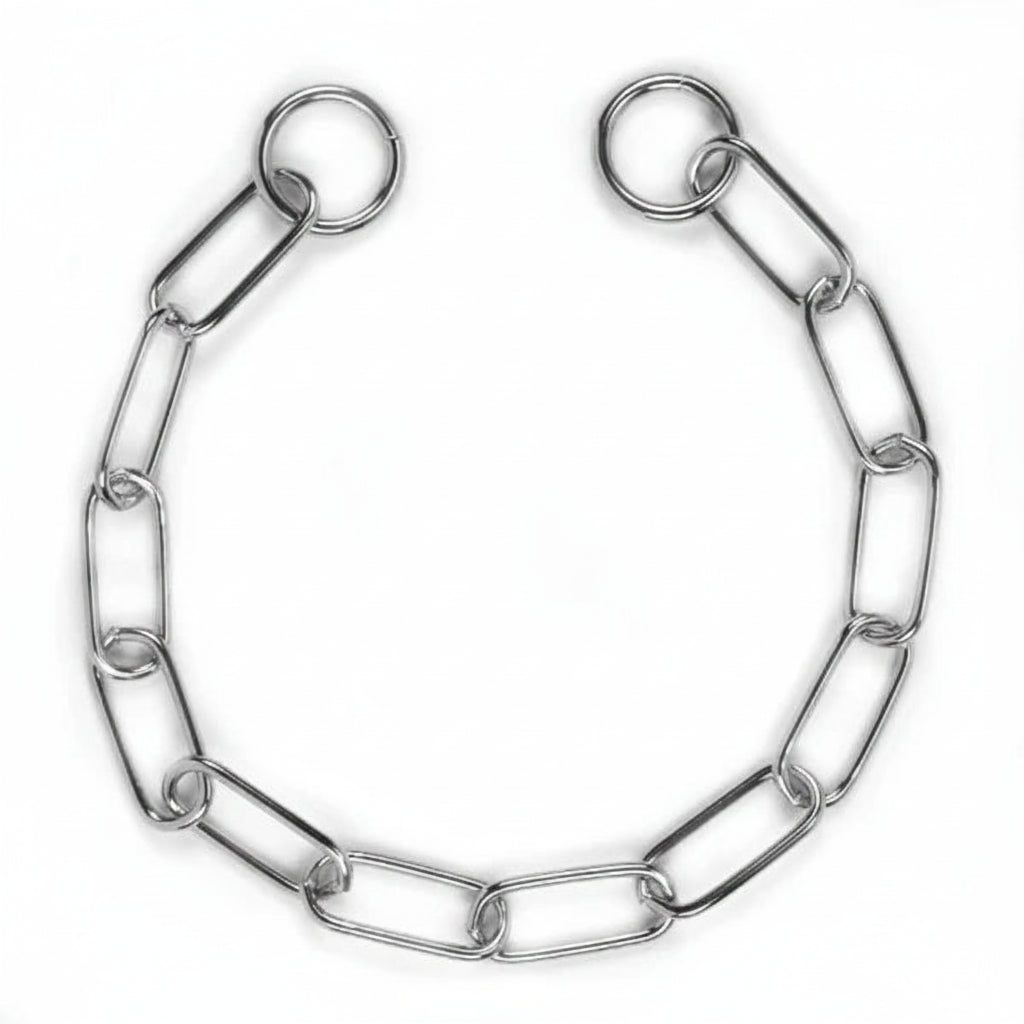 chain collar with long links (3mm x 55cm)