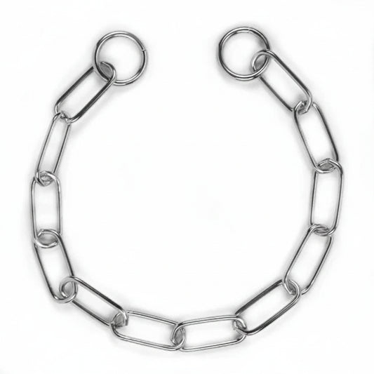 chain collar with long links (3mm x 55cm)