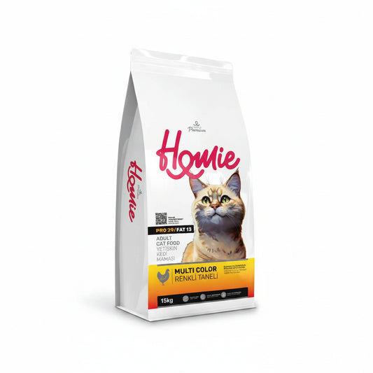 Homie Dry Food Super Premium Cat Adult Multi Color 15kg