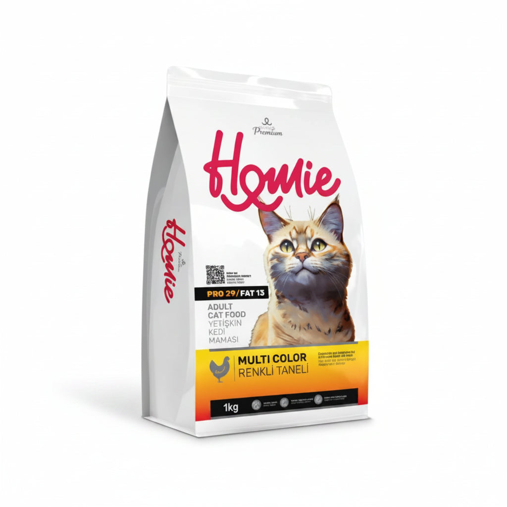 Homie Dry Food Super Premium Cat Adult Multi Color 1kg
