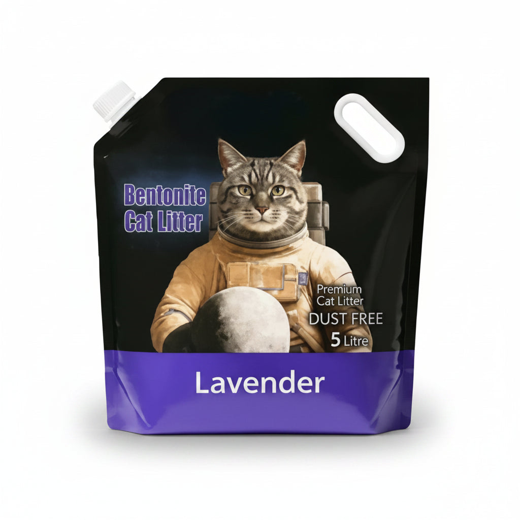 Bentonite Cat Litter Lavender 5l Easy Grip
