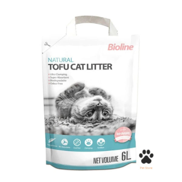 Bioline Natural Tofu Cat Litter, 6L