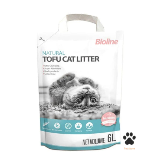 Bioline Natural Tofu Cat Litter, 6L
