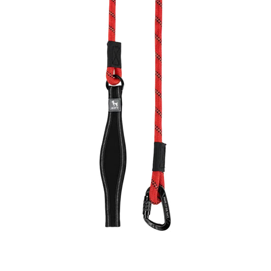 HUFT Rope Leash With Carabiner For Dog - Red - 1.2 m