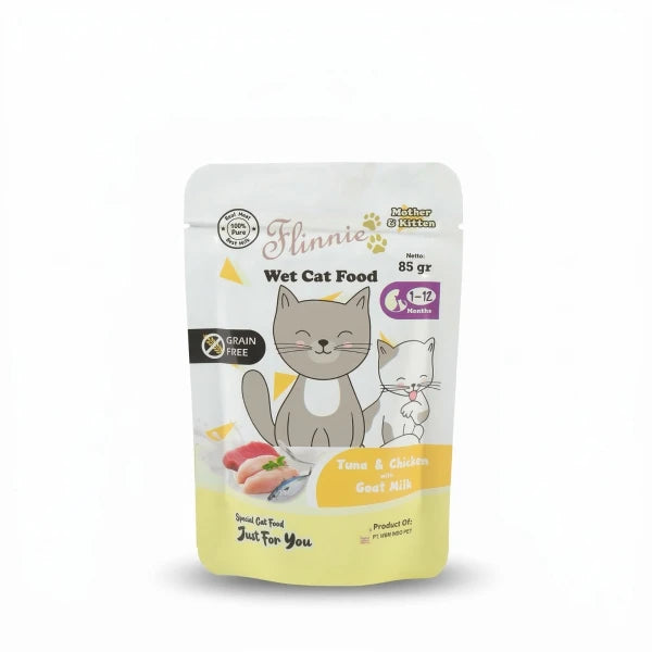 Flinnie Kitten Wet Food Tuna & Chicken & Goat Milk 85g
