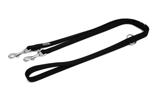 Nylon Training Leash BLACK 2x200cm