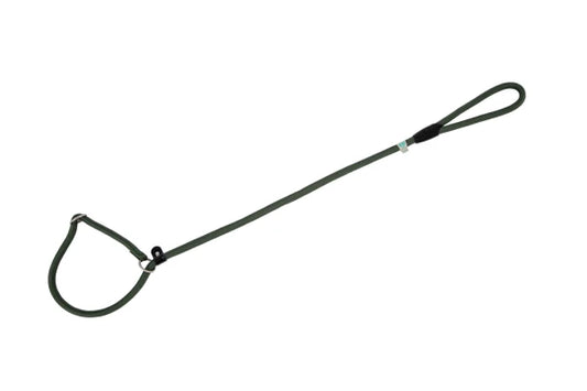 Nylon Round Collar-Leash GREEN 8x120cm