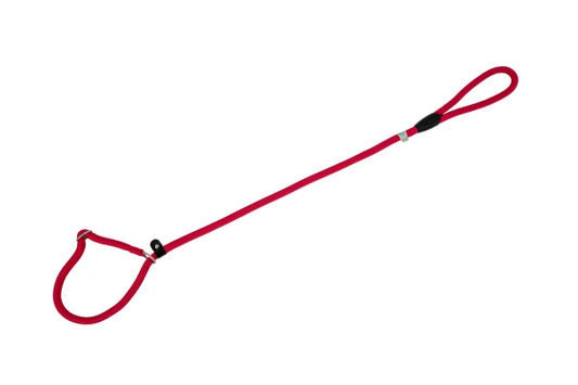Nylon Round Collar-Leash RED 13x120cm