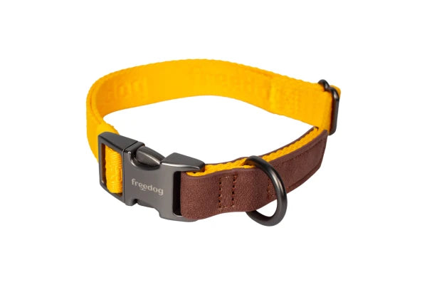 Linum Collar YELLOW SUNRISE 20mm x 35/52cm Recycled