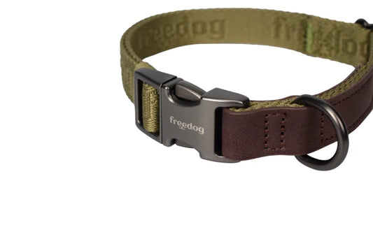 Linum Collar GREEN FOREST 25mm x 45/66cm Recycled