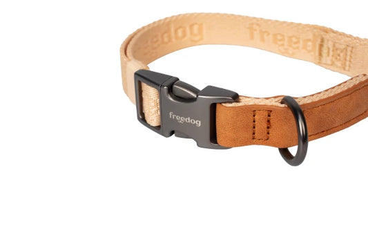 Linum Collar SAND BEIGE 25mm x 45/66cm Recycled