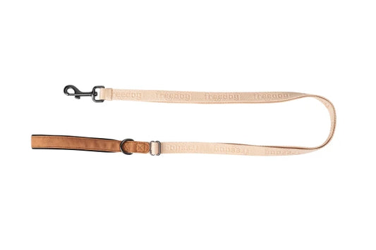Linum Adjustable Leash SAND BEIGE 20mm x 120/180cm  Recycled