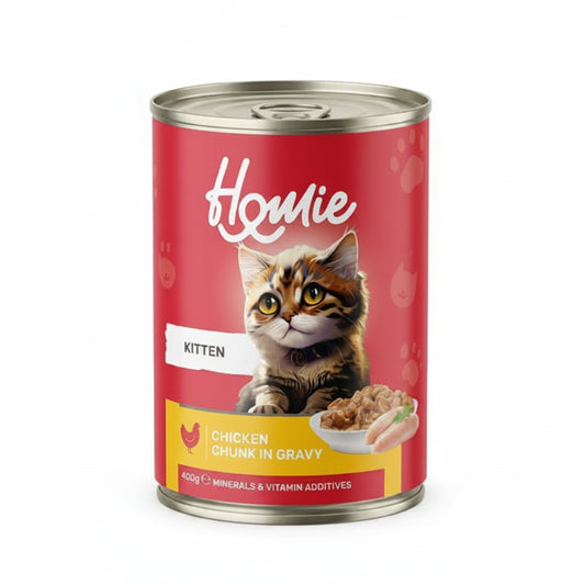 Homie For Kitten Chicken Chunks In Gravy, 400g