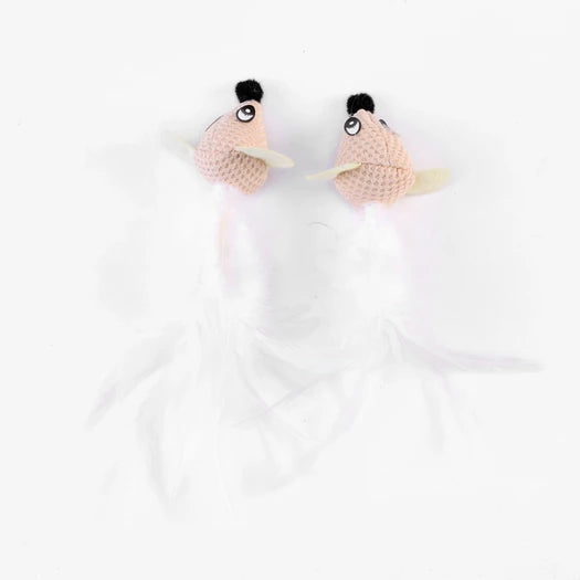 Two Mice With Feathers Set 10x4cm