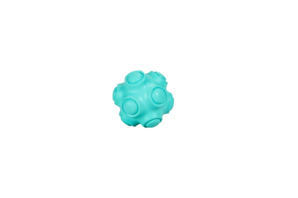 Rubber Ball Toy Rivet TURQUOISE 7,8cm